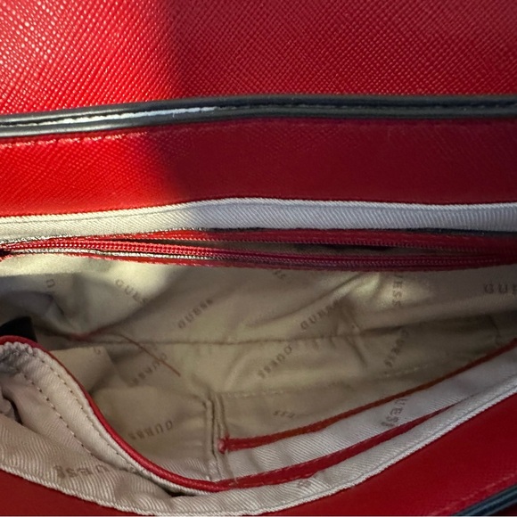Guess Cherie Convertible Crossbody Flap Bag in Red - Picture 10 of 16